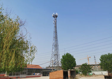 60m 3 Beine Winkeleisen-Fernsehturm, heißes Bad-galvanisierter Mobilantenne-Turm