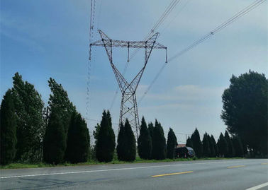 Transmission Q235B Galvanized Lattice Steel Towers