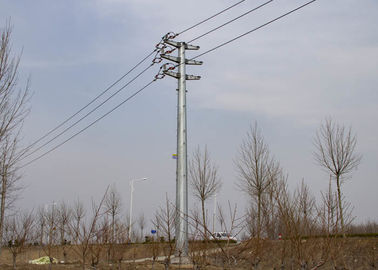 110KV galvanisierter Röhren- Stahl-Pole, hohe Mast-Kraftübertragung Monopole