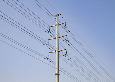 Doppelter/einzelner Stromkreis-Freileitungsmast, kundengebundener Stahl-Pole-Turm