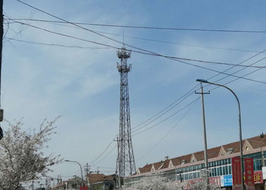 60m 3 Beine Winkeleisen-Fernsehturm, heißes Bad-galvanisierter Mobilantenne-Turm